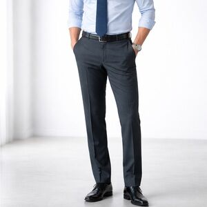 J.M. Haggar Dress Pants Men’s 38x32 Black Classic Fit Flat Front Office
